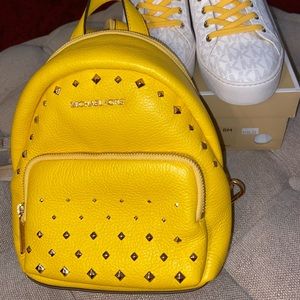 Michael kors small backpack and sneakers sz 8